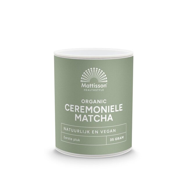Mattisson Biologische ceremoniele matcha poeder 35 Gram