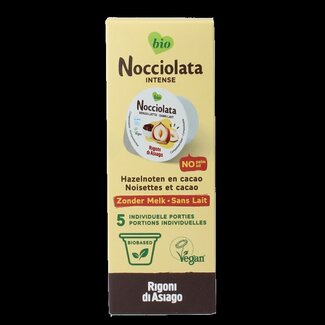 Nocciolata Nocciolata Intense vegan cups 5 x 20gram bio 100 Gram
