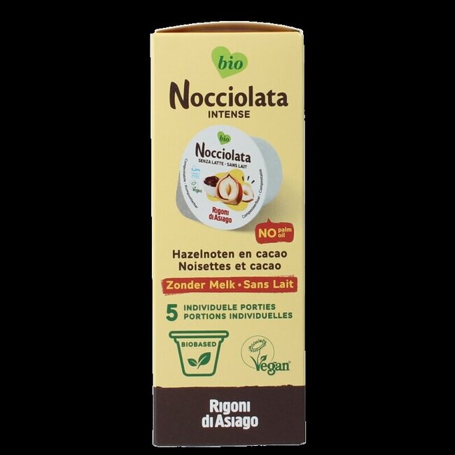 Nocciolata Intense vegan cups 5 x 20gram bio 100 Gram