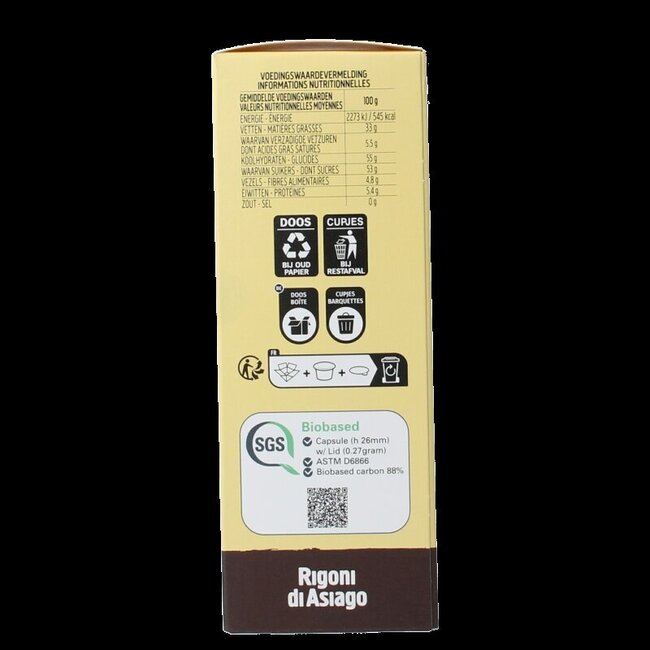 Nocciolata Intense vegan cups 5 x 20gram bio 100 Gram