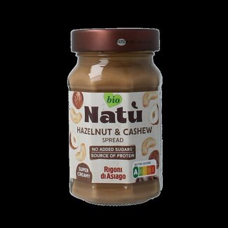 Natu Natu Hazelnoot cashewpasta bio 220 Gram