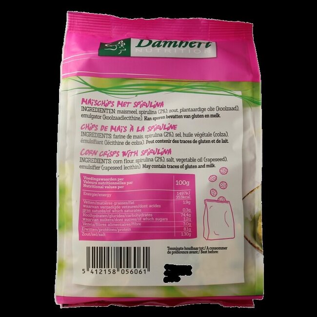 Damhert Chips à la spiruline 70 g