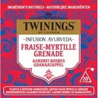 Twinings Twinings Ayurveda fraise myrtille grenade 20 sachets