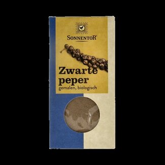 Sonnentor Sonnentor Peper zwart gemalen bio 50 Gram