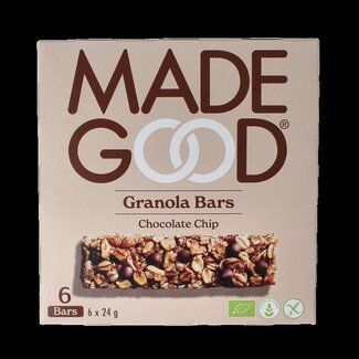 Made Good Made Good Barre de céréales pépites de chocolat 24 grammes bio 6 Pièces