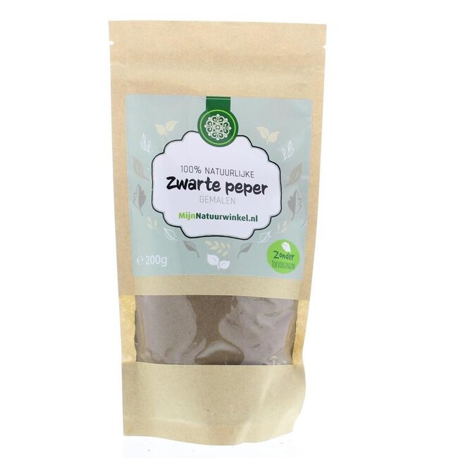 MijnNatuurwinkel Zwarte peper gemalen 200 Gram