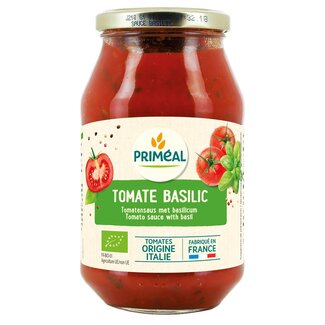Primeal Primeal Pastasaus tomaten basilicum bio 510 Gram