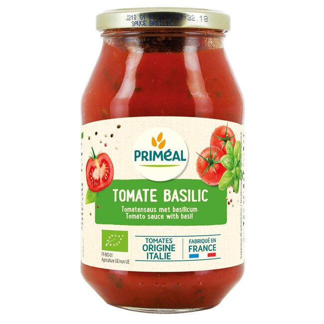 Primeal Pastasaus tomaten basilicum bio 510 Gram