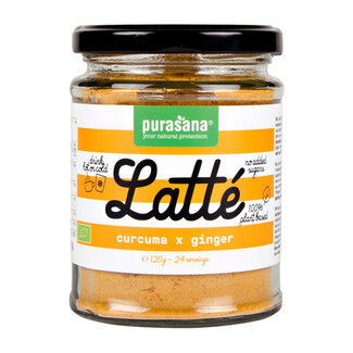 Purasana Purasana Latte curcuma gember vegan bio 120 Gram