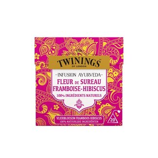 Twinings Twinings Ayurveda vlierbloesem framboos hibiscus 20 Zakjes