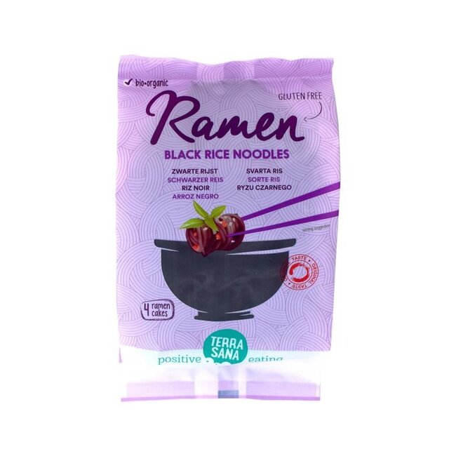 TerraSana Ramen zwarte rijst bio 280 Gram
