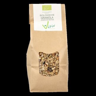 Vitiv Vitiv Granola zaden en noten bio 500 Gram