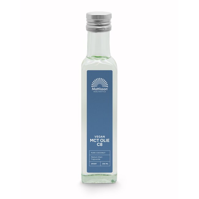 Mattisson MCT olie C8 - coconut pure - 99% caprylic acid 250 Milliliter