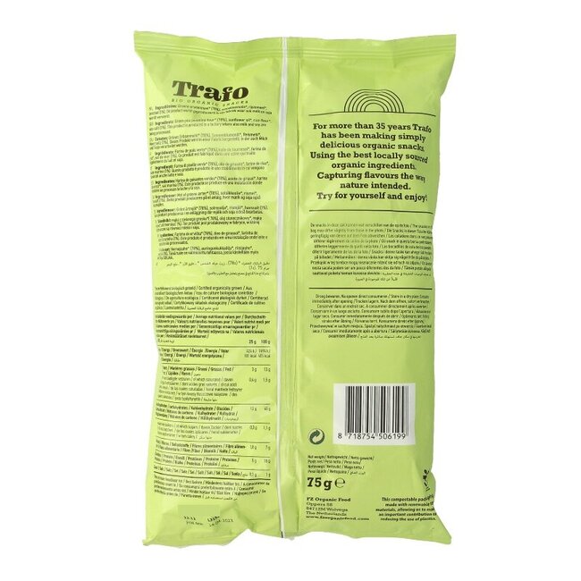 Trafo Pea / erwten flips bio 75 Gram