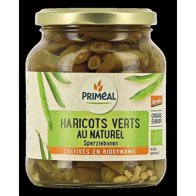 Primeal Haricots verts sperziebonen demeter bio 340 Gram