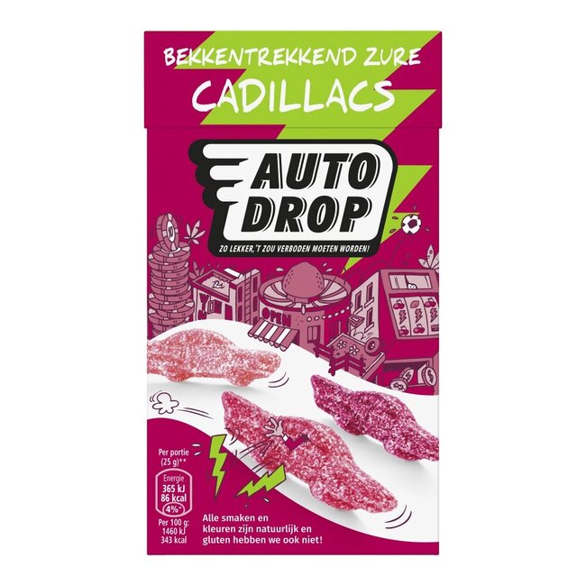 Autodrop Bekkentrekkend zure cadillacs 270 Gram