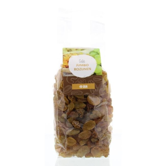 MijnNatuurwinkel Gele jumbo rozijnen 450 Gram