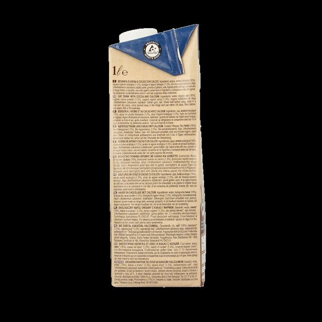 Boisson à l'avoine au cacao bio Riso Scotti 1 litre