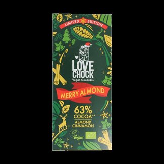 Lovechock Lovechock Merry almond 63% bio 70 Gram