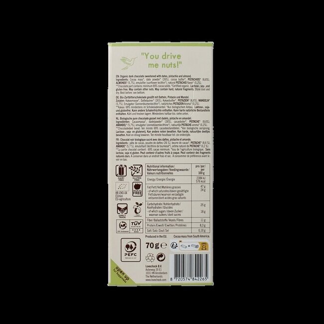Lovechock Pistache amande bio 70 g