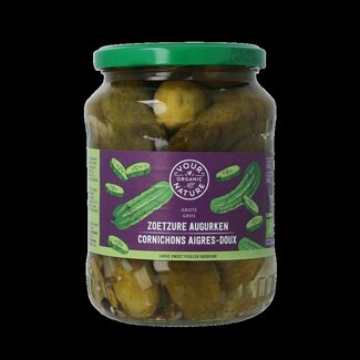 Your Organic Nature Your Organic Nature Augurken zoetzuur bio 670 Gram