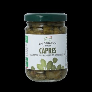 Bio Organica Bio Organica Italia Kappertjes in azijn bio 140 Gram