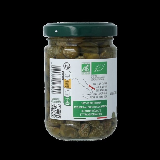 Bio Organica Italia Câpres au vinaigre bio 140 g