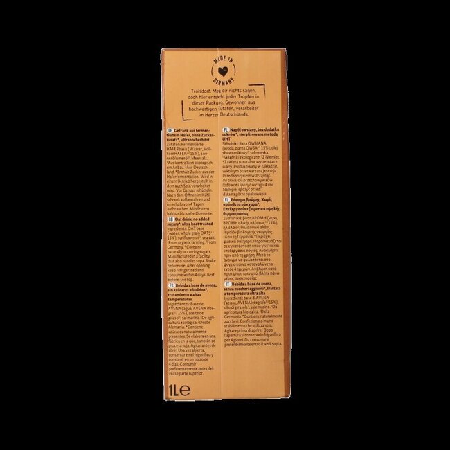 Natumi Boisson à l'avoine nature bio 1 litre