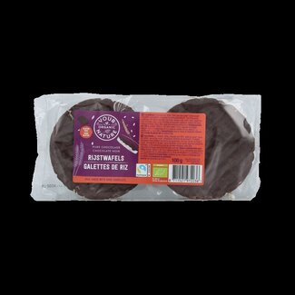 Your Organic Nature Your Organic Nature Rijstwafel chocolade puur bio 100 Gram