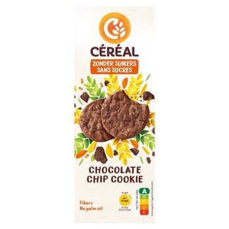 Cereal Cereal Chocolate chip cookie zonder suikers 130 Gram