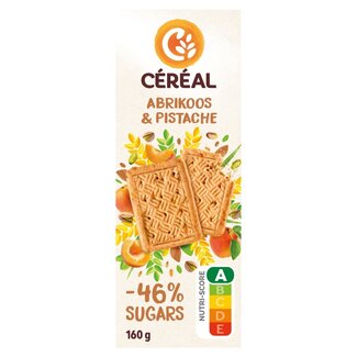 Cereal Cereal Koekjes abrikoos-pistache minder suikers 160 Gram