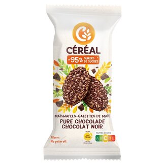 Cereal Cereal Maiswafels met pure chocolade minder suikers 108 Gram