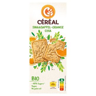 Cereal Cereal Koekjes sinaasappel chiazaad bio 132 Gram