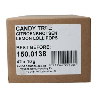 Candy Tree Candy Tree Citroenknotsen navul bio 42 Stuks