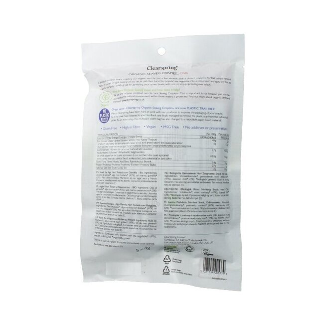 Clearspring Seaveg - crispies chilli multipack bio 20 Gram