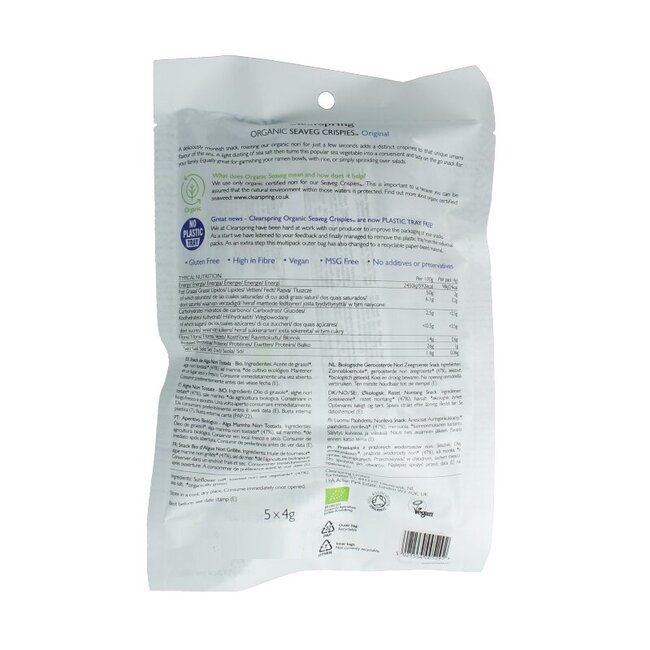 Clearspring Seaveg - crispies original multipack bio 20 Gram