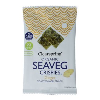 Clearspring Clearspring Seaveg - Crispies ginger bio 4 Gram