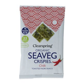 Clearspring Clearspring Seaveg - crispies chilli bio 4 Gram