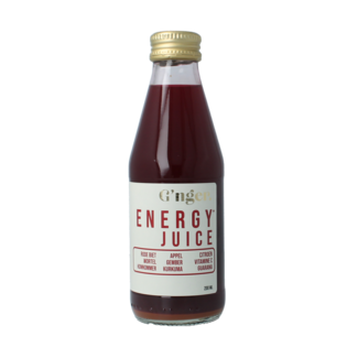 G'nger G'nger Energy groentesap 75% groente en guarana 200 Milliliter