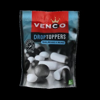 Venco Venco Droptoppers salmiak menthe 225 g