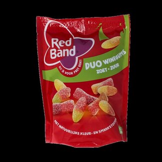Red Band Red Band Winegums duo zoet zuur 215 Gram