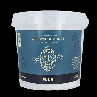 Zeeuwsche Zoute Zeeuwsche Zoute Puur zout in emmer 1 Kilogram