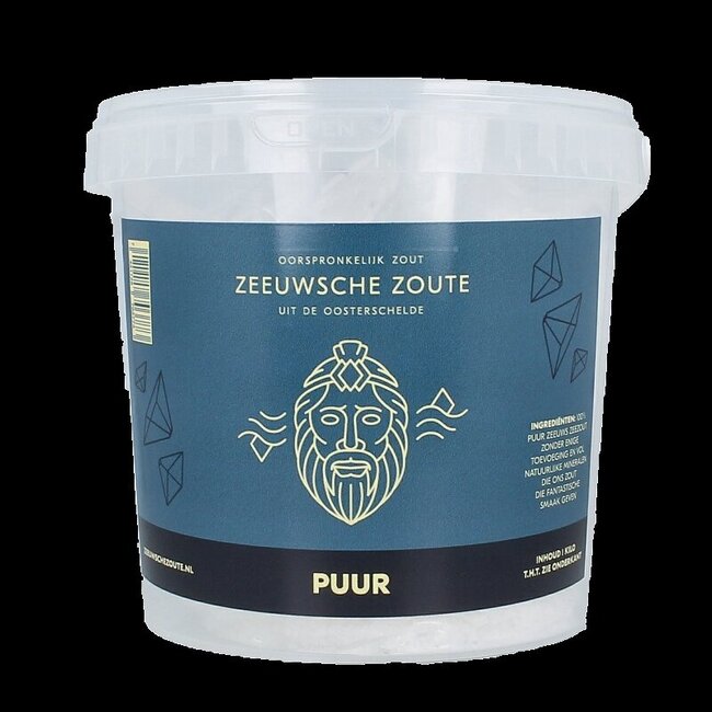 Zeeuwsche Zoute Puur zout in emmer 1 Kilogram