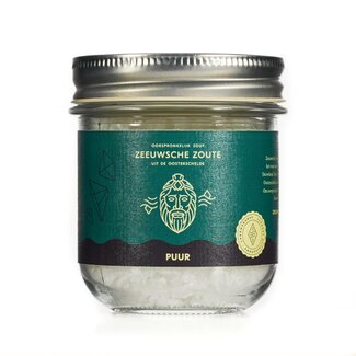 Zeeuwsche Zoute Zeeuwsche Zoute Zout puur glazen pot 100 Gram