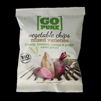 Go Pure Go Pure Chips groente bio 40 Gram