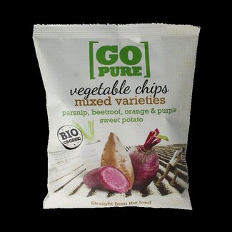 Go Pure Go Pure Chips groente bio 90 Gram