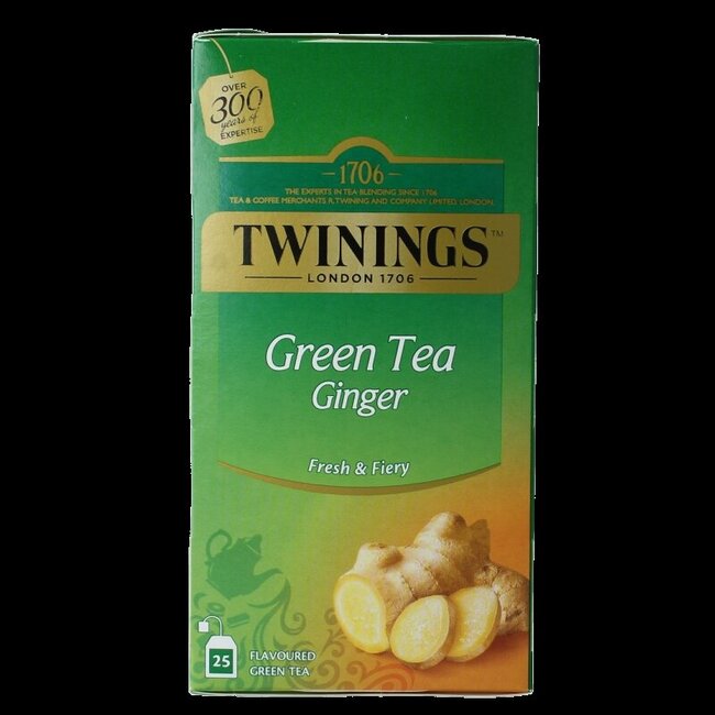 Twinings The vert gingembre 25 Zakjes