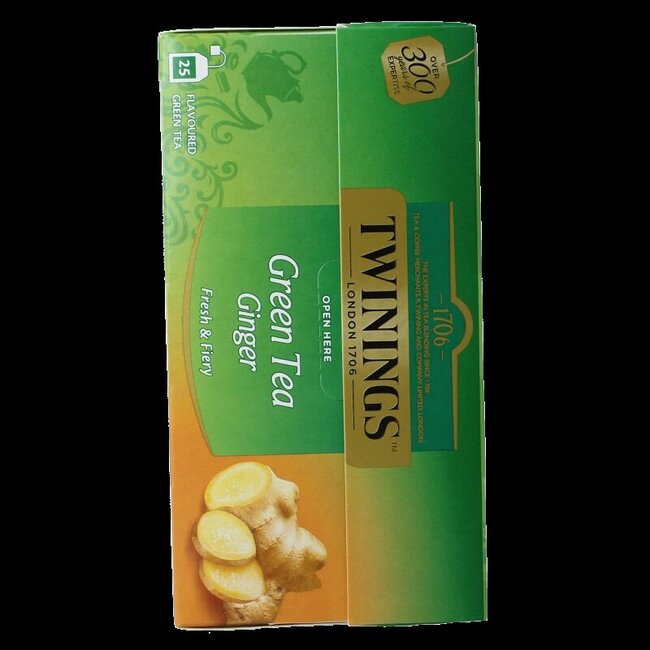 Twinings Thé vert gingembre 25 sachets