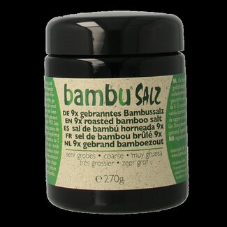 Bambu Salz Bambu Salz Bamboezout zeer grof 9x gebrand 270 Gram