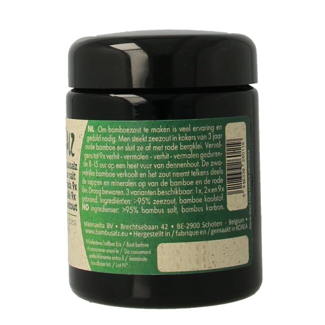 Bambu Salz Sel de bambou très gros grain brûlé 9 fois 270 g